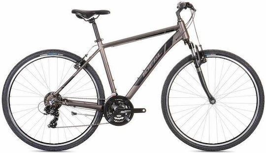 Ideal Moovic 28" 2024 Ασημί Ποδήλατο Trekking με 21 Ταχύτητες