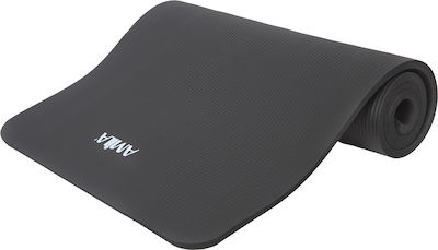 Amila Covor de exerciții fizice Yoga/Pilates Negru cu curea de transport (183x60x1.5cm)