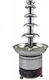 Karamco Brown Chocolate Fountain with 3 Flats 300W 33x33x68cm