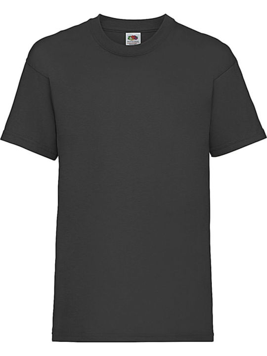 Fruit of the Loom Kinder-T-Shirt Black