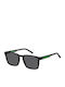 Tommy Hilfiger Men's Sunglasses with Black Horn-Rimmed Frame and Grey Lens TH2088/S 003/IR