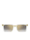Carrera Unisex Sunglasses With Transparent Horn-Rimmed Frame And Grey Gradient Lens 02/S 900/FQ