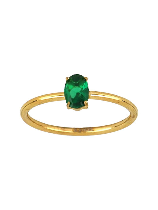 Women's Gold Plated Steel Ring