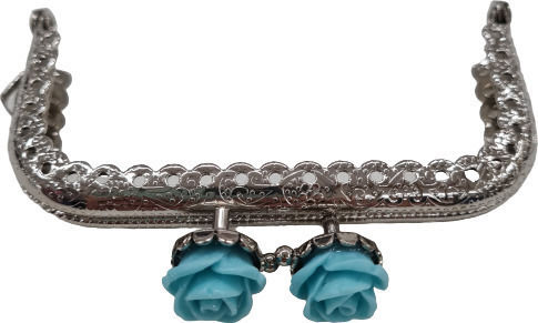 Metal Accessory for Knitted Bag Silver