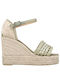 Women's Platform Espadrilles Green