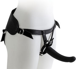 Kiotos Virgite Strapless Strap On με Dildo σε Μαύρο Χρώμα 3τμχ