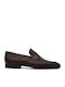 Leder Herren Mokassins in Tabac Braun Farbe