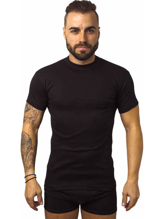 Onurel Men's Undershirt Short-sleeved Black
