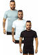 Ανδρικές Φανέλες Κοντομάνικες Πολυχρωμο 3Pack