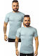 Herren Unterhemden ΓΚΡΙ 2Packung