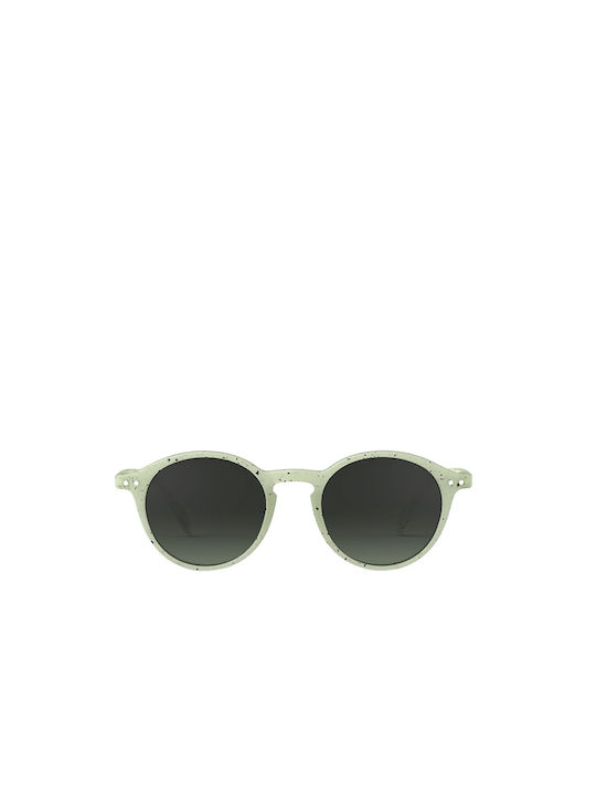Izipizi Sunglasses with Green Plastic Frame and Green Gradient Lens