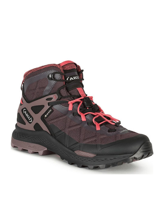 Aku Rocket Women's Hiking Shoes Waterproof Boots with Gore-Tex Membrane Purple