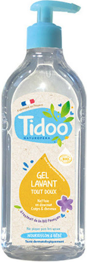 Gentle Cleansing Gel for Body and Hair with Organic Flaxseed Extract 495ml Tidoo 15615