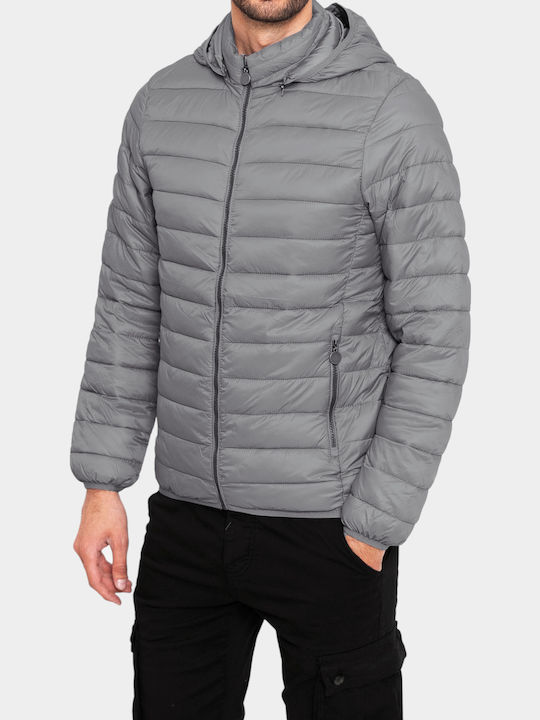 3Guys Jachetă de Iarnă Puffer Gri