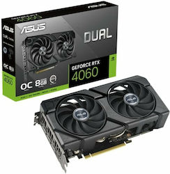 Asus GeForce RTX 4060 8GB GDDR6 Dual OC EVO Κάρτα Γραφικών