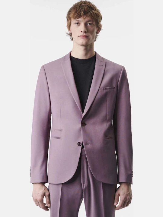 Men's Summer Suit Jacket Slim Fit Black