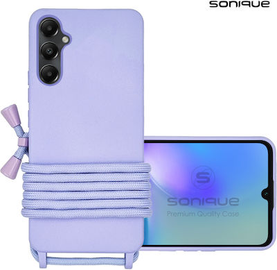 Sonique Coperta din spate Silicon 0.5mm cu Brățară Lila (Galaxy A05S - Galaxy A05S)