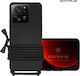 Sonique Back Cover Silicone 0.5mm with Strap Bl...