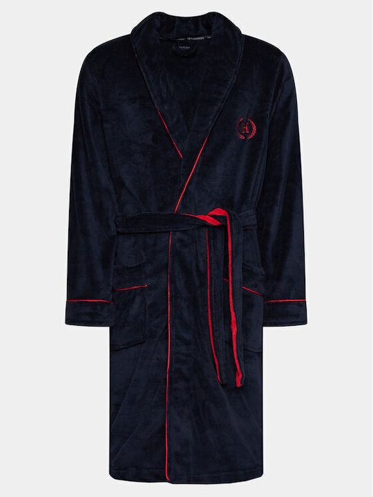 Henderson Herrenpyjama Winter Herrenpyjama Dunkelblau