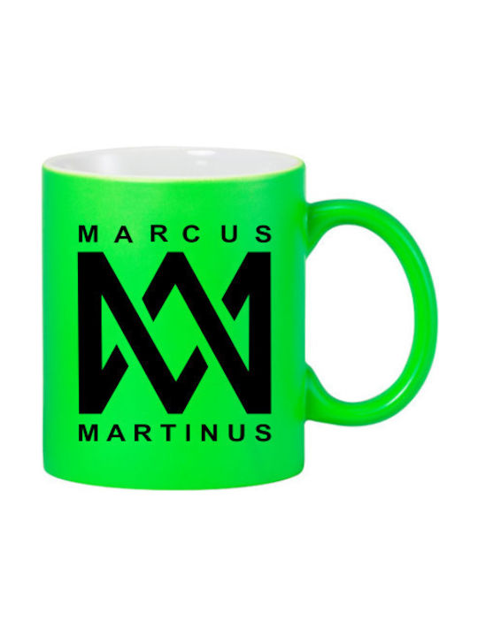 Marcus & Martinus Cană Ceramică Verde 325ml 1buc