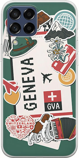 Ticket To Geneva Back Cover Silicone Multicolour (Galaxy M53 5G)