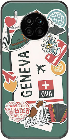 Ticket To Geneva Задна корица Силикон Многоцветен (Honor 50 Lite)