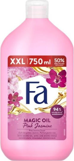 Fa Magic Oil Pink Jasmine Αφρόλουτρο & Άρωμα Γιασεμί 750ml