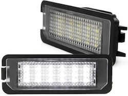 Carro Φώτα Πινακίδας Led για Volkswagen Golf / Polo / Passat / Eos / Lupo / Beetle (New) / Beetle / Passat CC / Phaeton / Scirocco 2τμχ