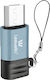 Leewello Lw-214 Μετατροπέας micro USB male σε USB-C male 1τμχ