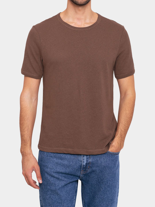 3Guys T-shirt Καφέ
