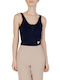 Guess Women's Athletic Blouse Sleeveless Blue