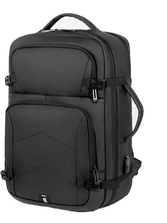 Amber Τσάντα Πλάτης για Laptop 15.6" σε Μαύρο χρώμα AM2025-BLACK