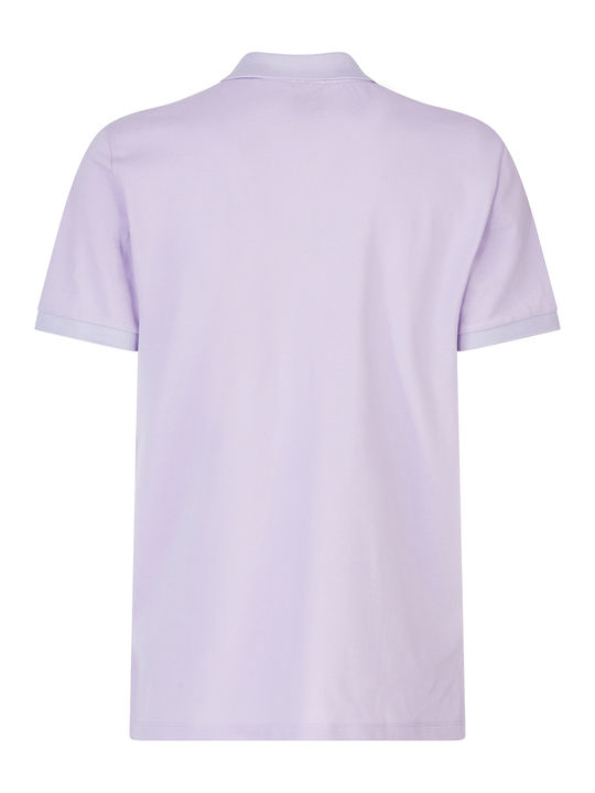 Geox Bluza pentru bărbați cu mâneci scurte Polo Violet