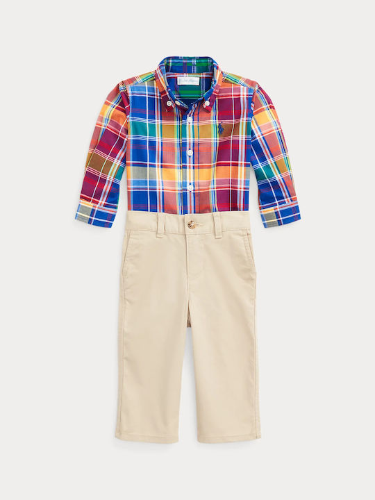 Ralph Lauren Kids Set with Pants Summer 2pcs Red