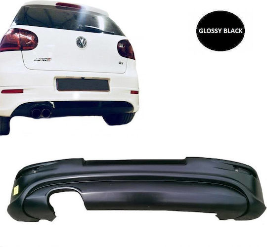 Πισινός Προφυλακτήρας Vw Golf V 5 03-08 R32 Look Εξατμίσεις Αριστερά Γυαλιστερό Μαύρο Abs Πλαστικό