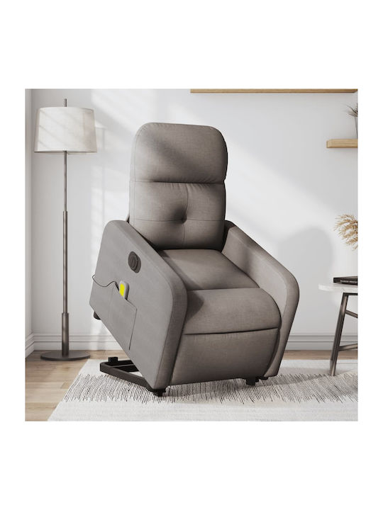 Πολυθρόνα Relax Massage με Υποπόδιο Μπεζ 66x89x...