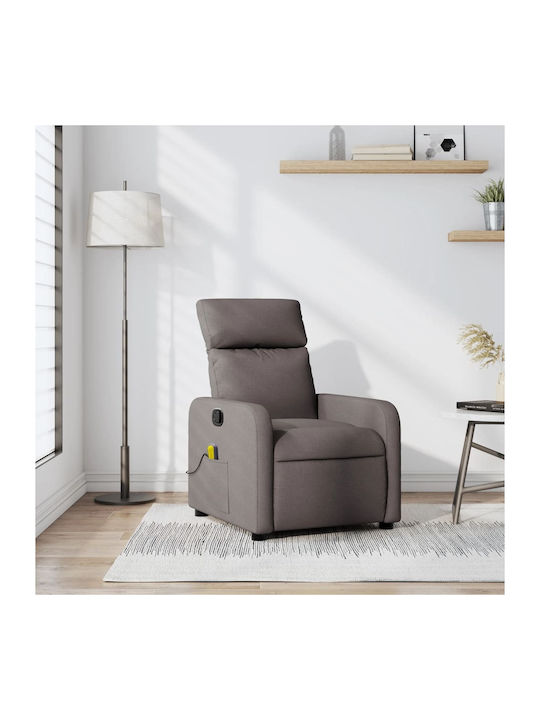 Πολυθρόνα Relax Massage με Υποπόδιο Καφέ 66x89....
