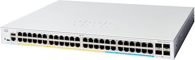 Cisco Catalyst C1300-48FP-4X Managed L2 PoE+ Switch with 48 Gigabit (1Gbps) Ethernet Ports and 4 SFP Ports