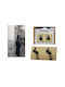 ArteLibre Single Wall-Mounted Bathroom Freestanding Coat Rack ​5x5cm Black