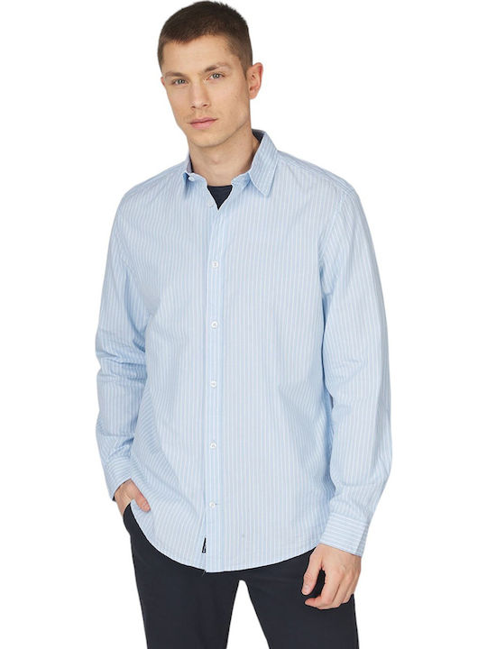 Tom Tailor Langärmlig Hemd Gestreift Blau