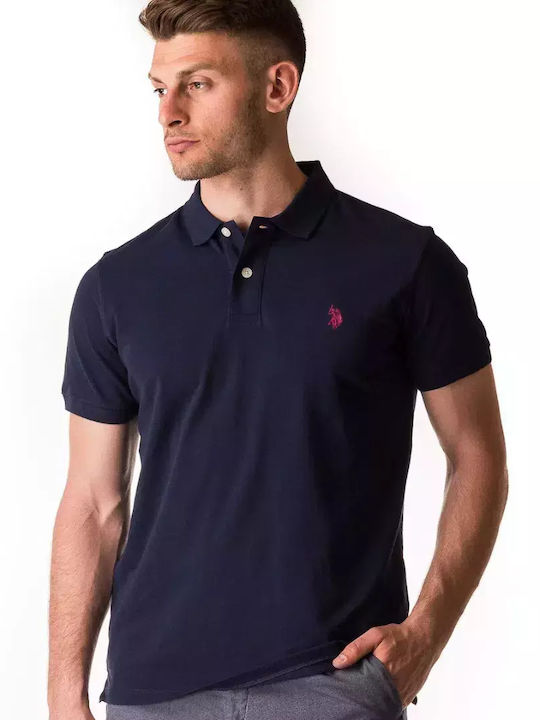 U.S. Polo Assn. Bluza pentru bărbați cu mâneci scurte Polo BLUE NAVY