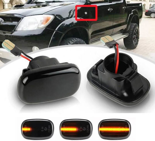 Carro Φλας Led για BMW M2 Toyota Avensis / Avensis Verso / Camry / Corolla / Celica / Carina / Hilux / Picnic / Previa / Prius / Starlet / Yaris / Verso / Lite-Ace / MR 2 / Paseo / Supra / RAV 4 Lexus RX Subaru E12 1999-2007 2τμχ