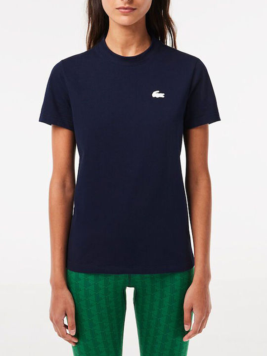 Lacoste Γυναικείο T-shirt Navy Μπλε