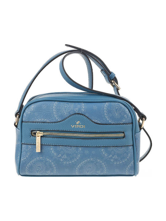 Verde Geantă de damă Crossbody Albastră