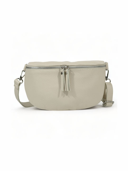 Leather Women's Bag Shoulder Beige