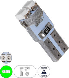 GloboStar Лампи Автомобила T5 LED Зелен 12V 0.6...