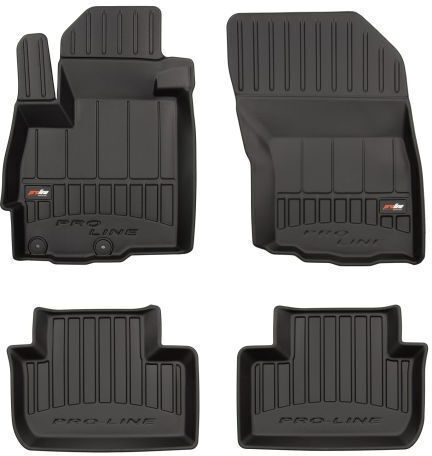 Frogum Σετ Μπροστινά και Πίσω Πατάκια 4τμχ για Peugeot 4008 Mitsubishi Asx Citroen C4 Aircross 2012-2018 Μαύρα