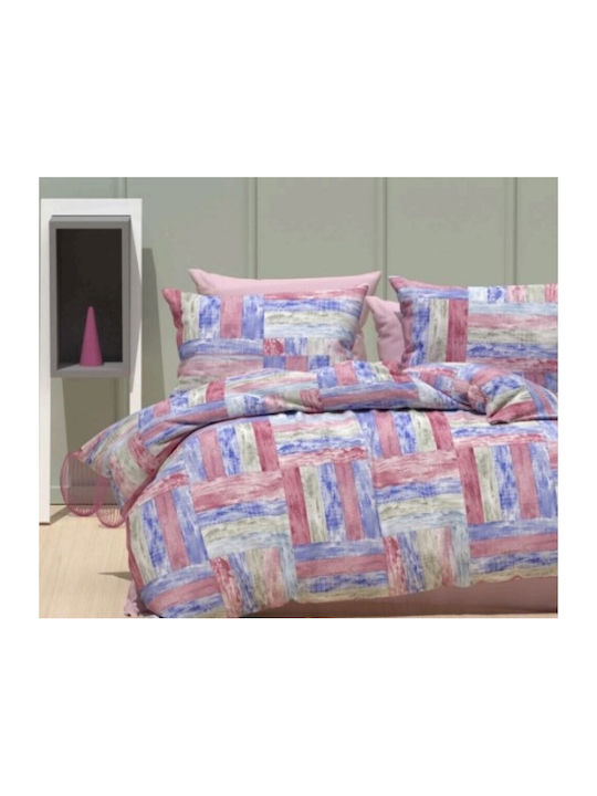 MayHome Quilt Set King Size 260x240cm Polycotton Pink 3pcs