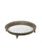 La Belle Maison Tavă Decorativă Polirosină Rotundă cu oglindă 29x6x6cm 1buc