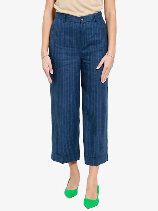 Ralph Lauren Damen Stoff Hose Blue